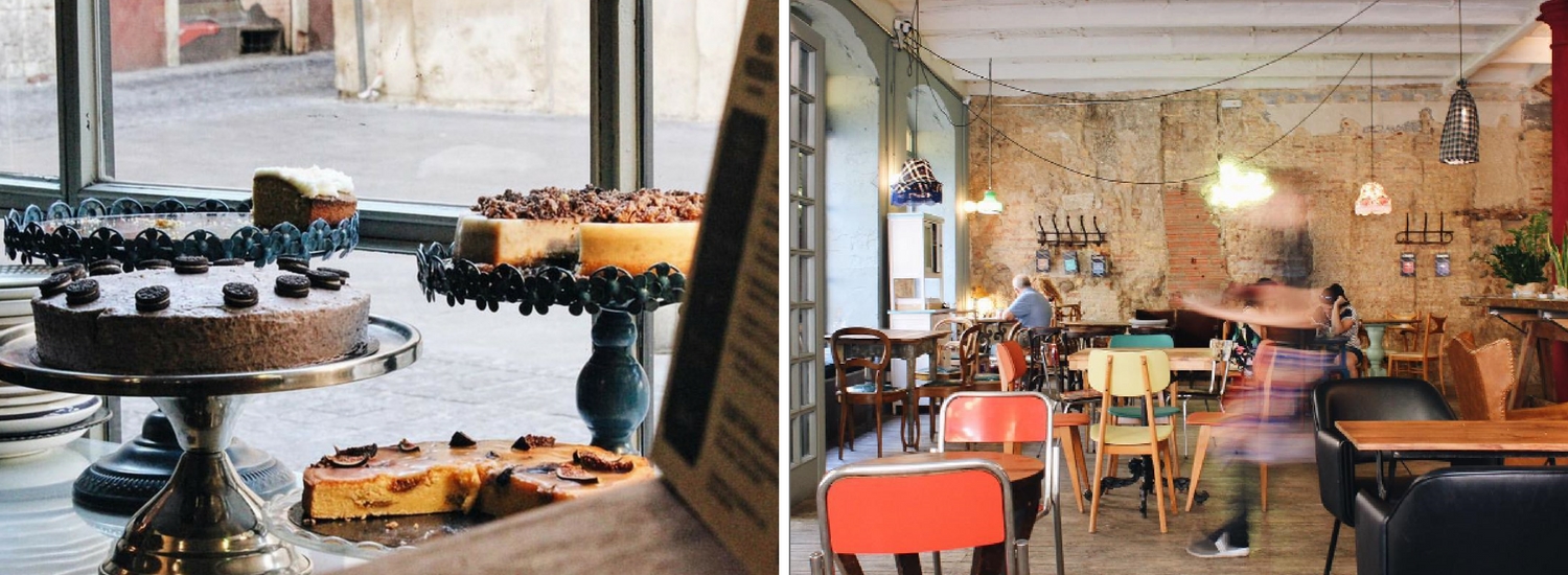 Cafeterías originales en Zaragoza.