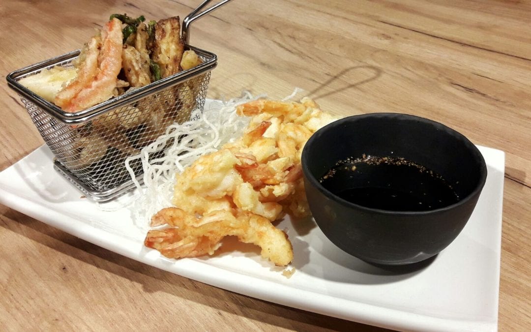 Receta de tempura de verduras y langostinos