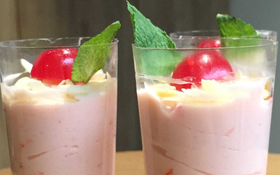 Receta de Cheesecake de cerezas en almíbar