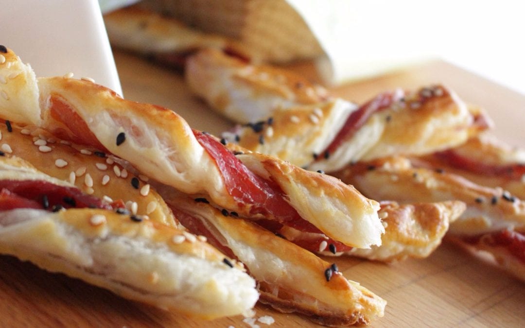 Receta de lazos de jamón serrano