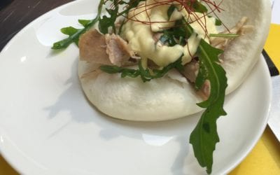 Receta de pan bao de pollo asado a la mostaza