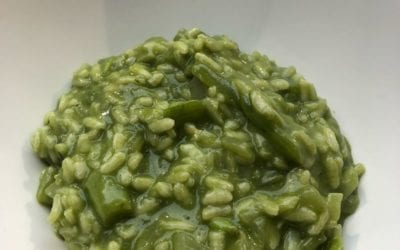 Receta de risotto verde con borraja