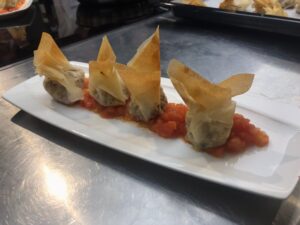 Saquitos de setas y longaniza