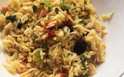 Receta de arroz pilaf con frutos rojos