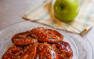 Aros de manzana con amlou