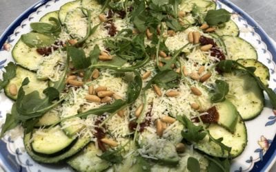 Recetas saludables: Carpaccio de calabacín y aliño