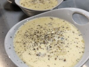receta crema de cigalas a la trufa
