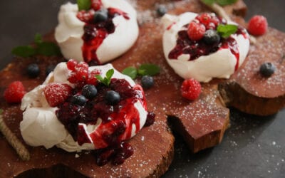 Receta: Pavlova con frutos rojos