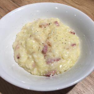 receta de risotto a la carbonara