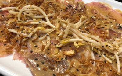 Receta de carpaccio de atún con aliño asiático