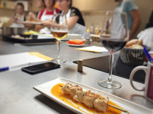 receta brocheta agridulce