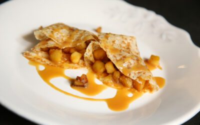 Receta: Crepes de manzana y toffe