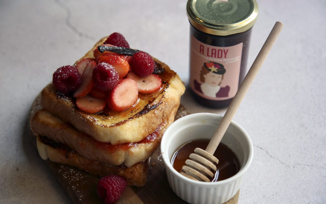 Receta: Torrijas con mermelada A Lady de frutos rojos