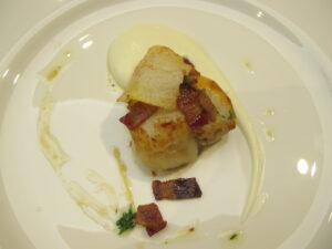 Deliciosa receta de vieira mar y tierra